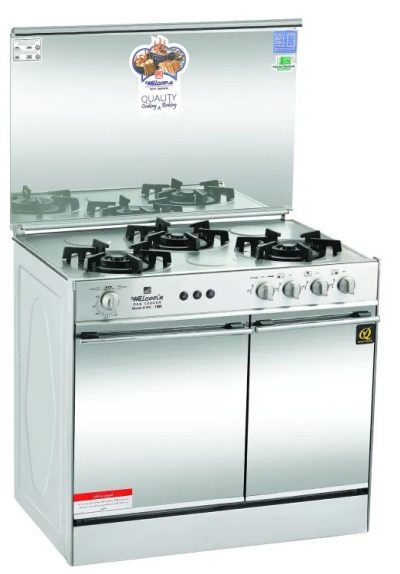 Welcome 3 Burner Gas Cooking Range Glass top - WC7500