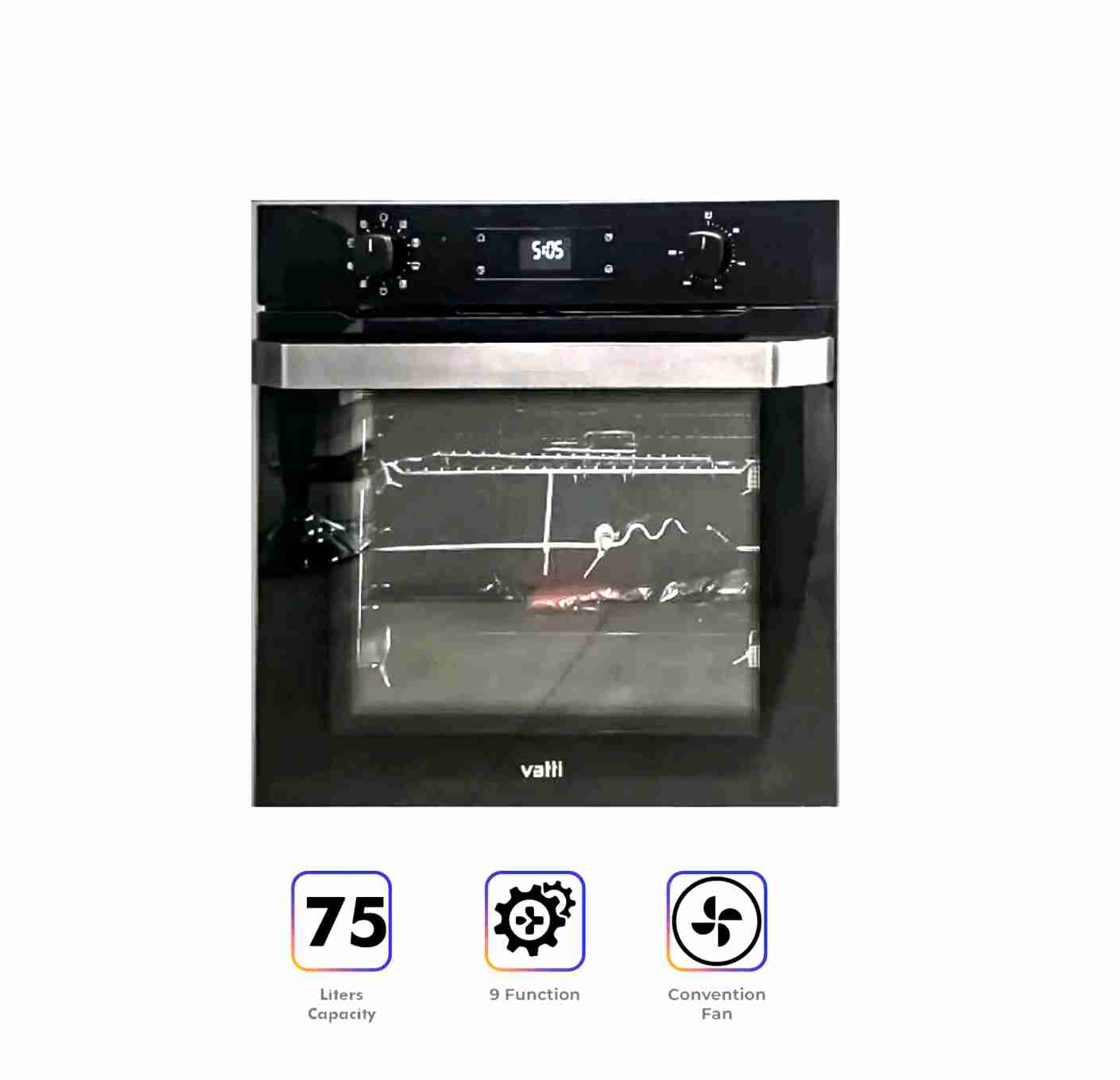 Vatti Built-in Electric Oven O7559 Black