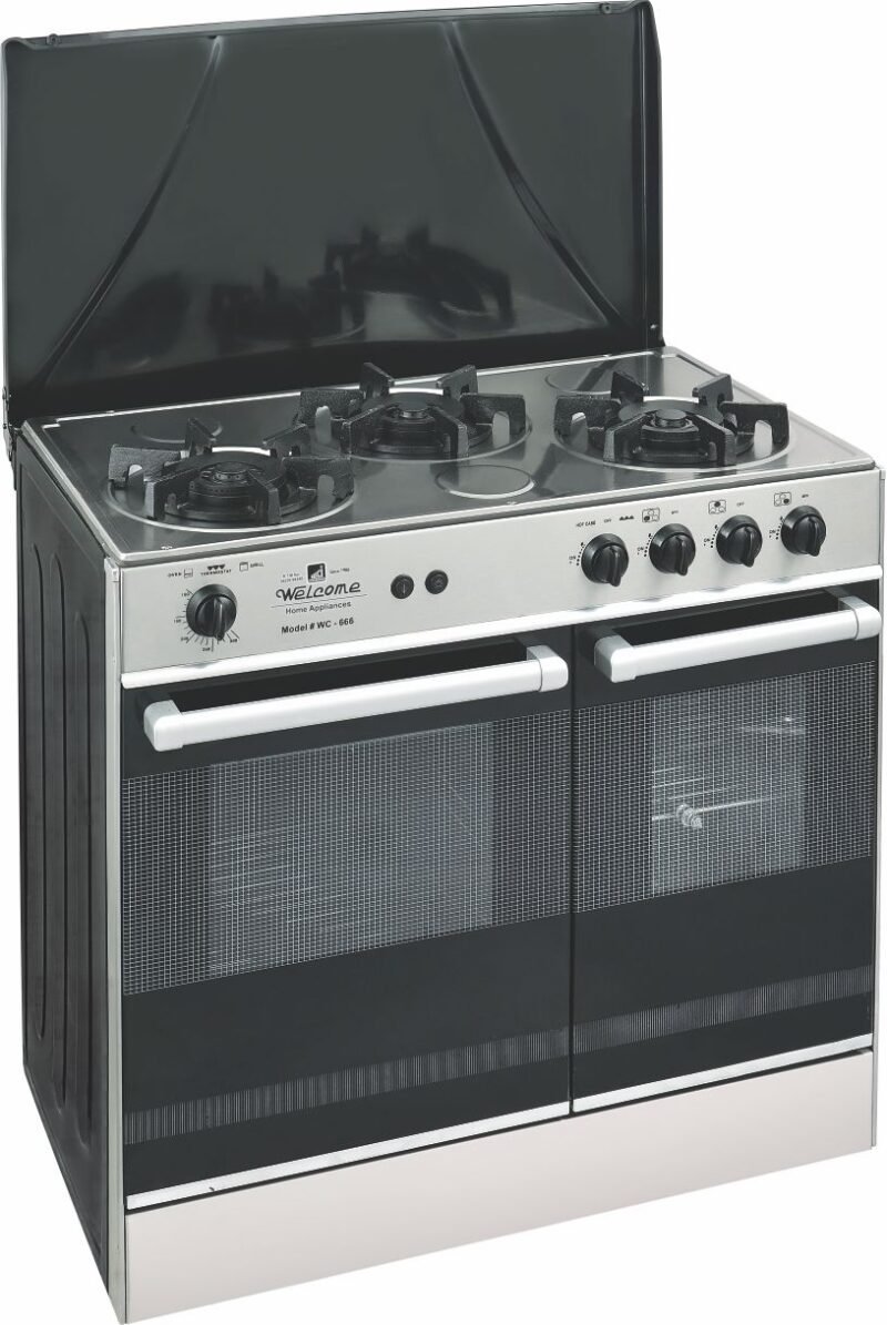Welcome 3 Burner Gas Cooking Range – WC666N – ABDULLAH CENTRE